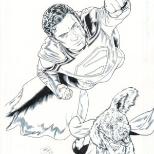 Original ink art “Superman Legacy” by Yen San – DIN A3 Bristol – signed artwork