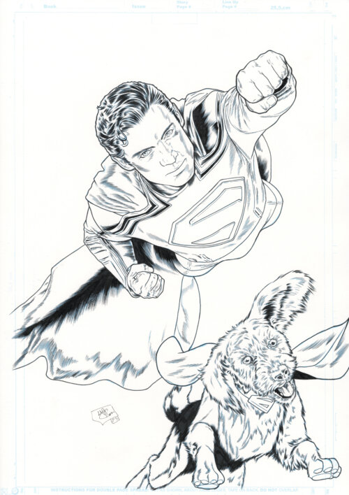 Original ink art “Superman Legacy” by Yen San – DIN A3 Bristol – signed artwork