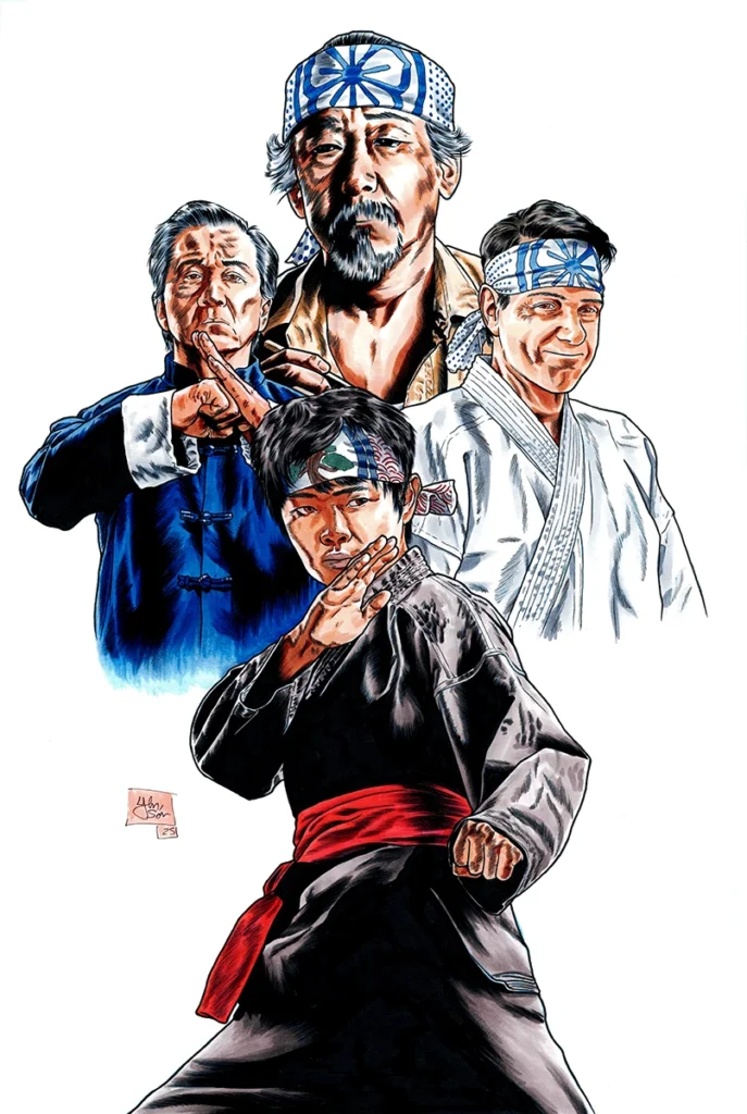 Ilustración final a color de Karate Kid Legends por Yen San