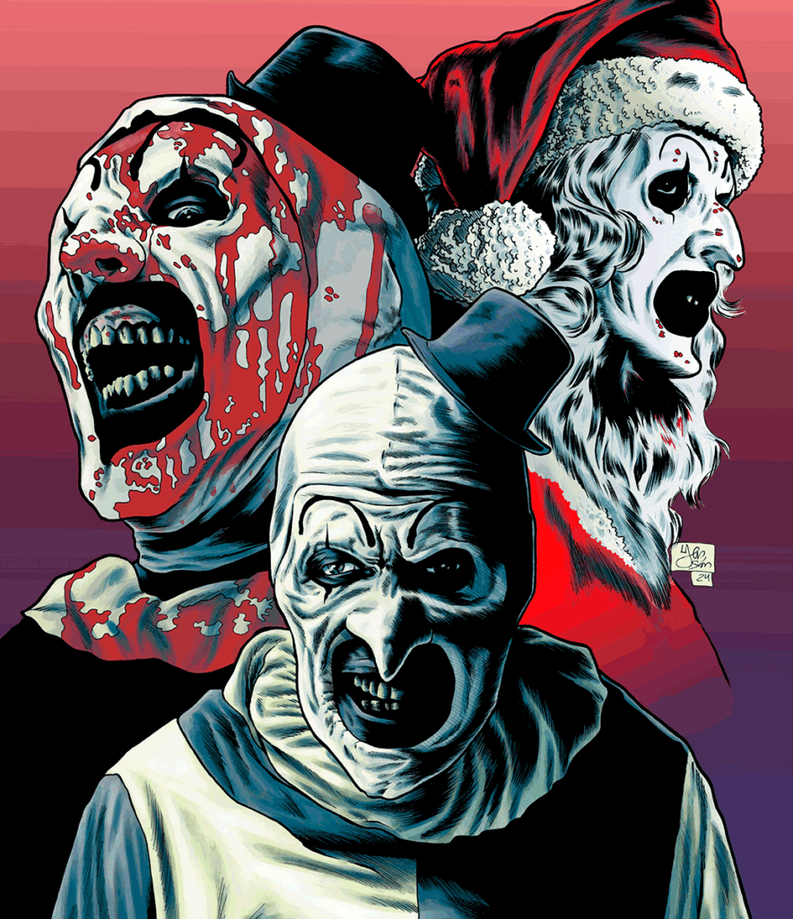 Terrifier 3, ilustración de Yen San para Cinesa